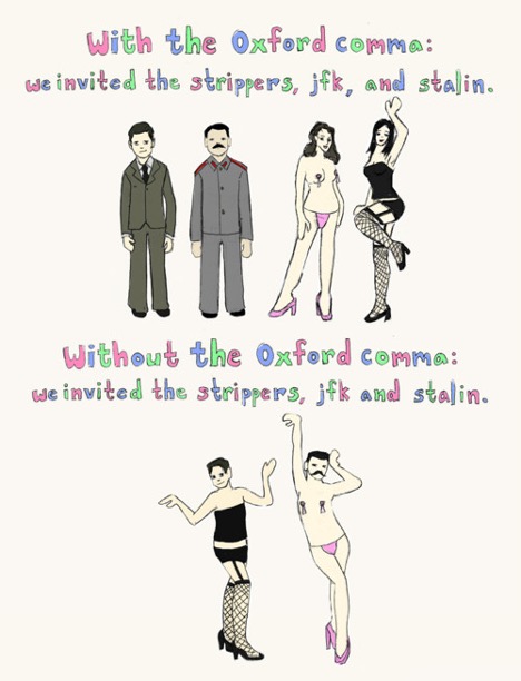 Oxford comma Meme