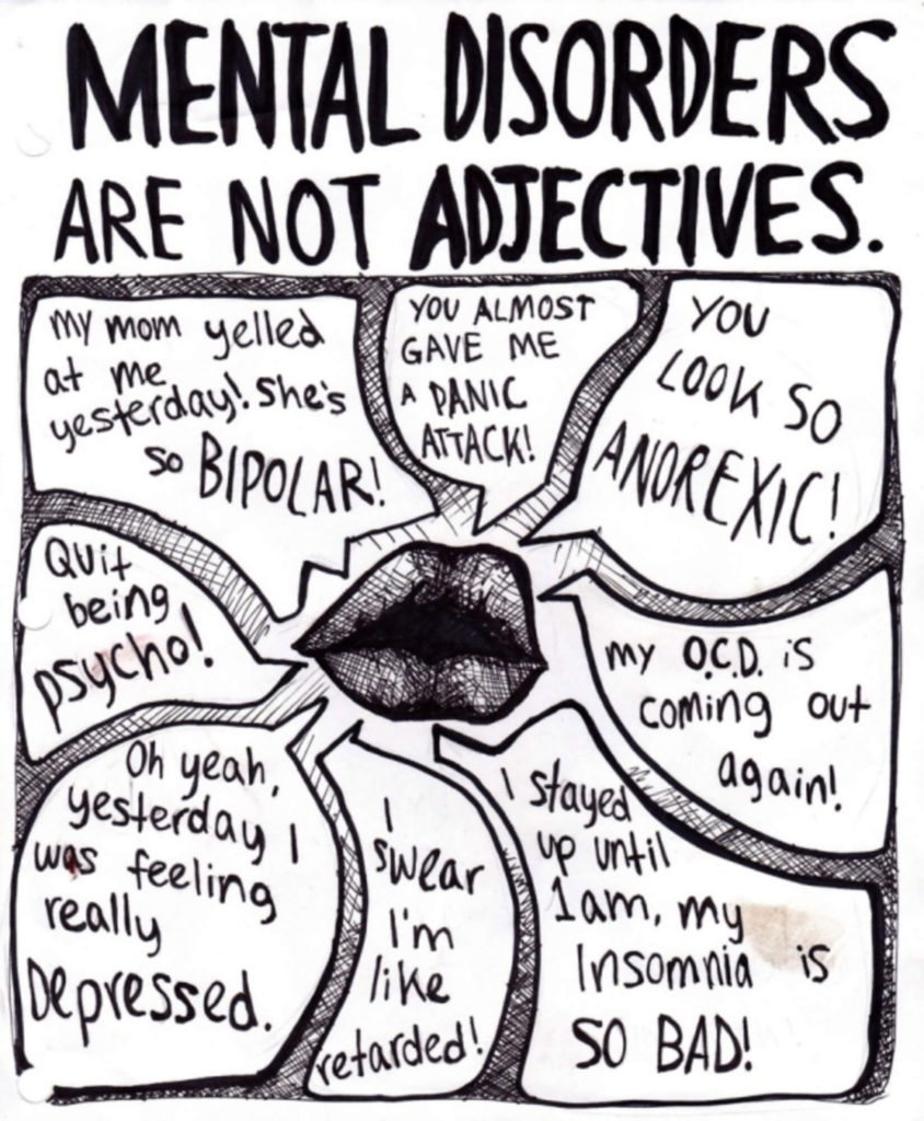 Mental disorders are not adjectives